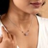 Silver Mangalsutras (2) Graceful 925 Sterling Silver Mangalsutra with Timeless Charm