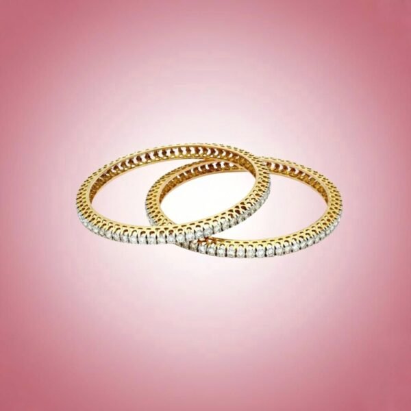 Signature Gold Bangles in Yellow, Rose & White Gold