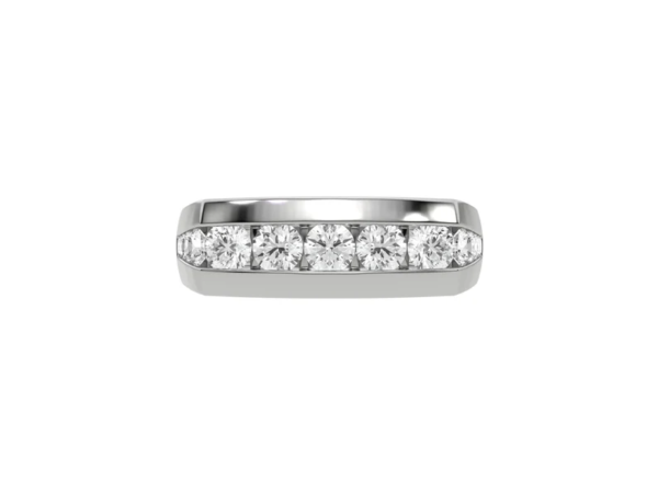 10K White Gold Men's Wedding Band