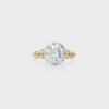 a 18K White Gold Lab Diamond Ring