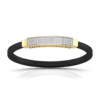Men's Bracelet With Black Colour Band