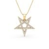 a Diamond Pentagram Star Pendant