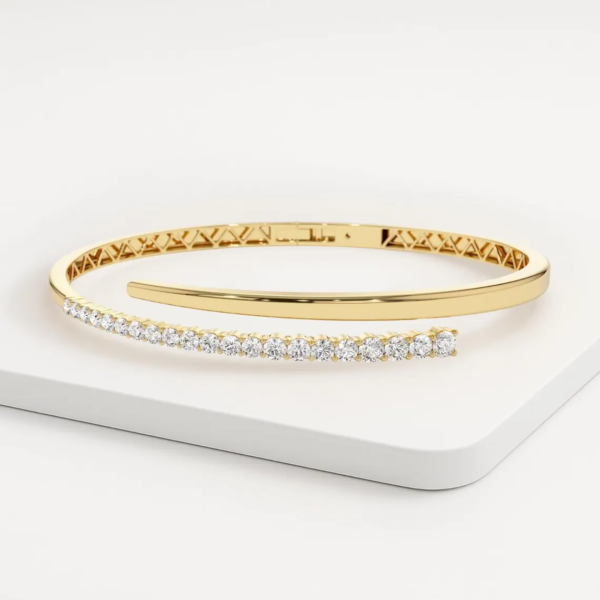 Unique Diamond Bangle Bracelet
