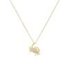 Diamond Crab Pendant Necklace