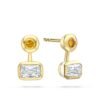 Ashoka and Yellow Diamond Yellow Gold Earring