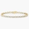 Oval Lab Grown Diamond Tennis Bracelet
