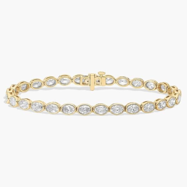 Oval Lab Grown Diamond Tennis Bracelet
