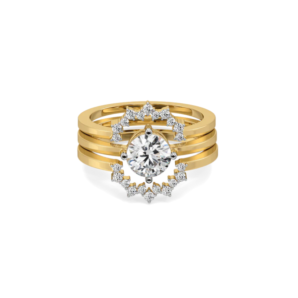 Lab Diamond Stackable Solitaire Ring