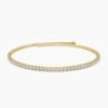 14k Gold Prong Setting Diamond Tennis Bracelet