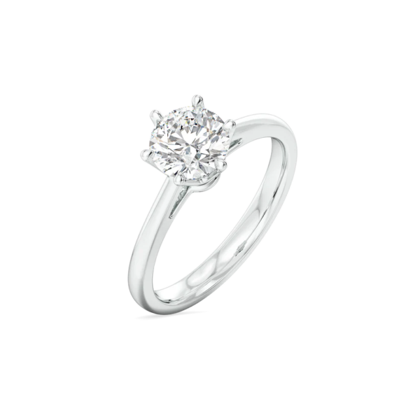 a Luminous Charm - Lab Diamond Solitaire Ring