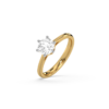 Golden Radiance - Lab Diamond Solitaire Ring