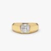 Asscher Cut Diamond Ring For Men
