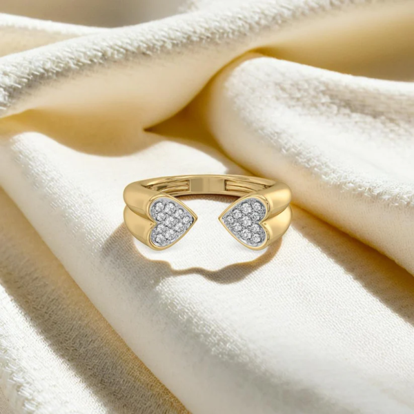 Timeless Loop - Lab Diamond Heart Ring