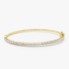 Real Diamond Gold Bangle
