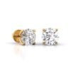 1 Carat Solitaire Diamond Stud Earrings