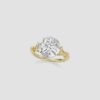 b 18K White Gold Lab Diamond Ring