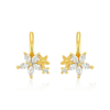 b Golden Petal Radiance Non Piercing Earrings