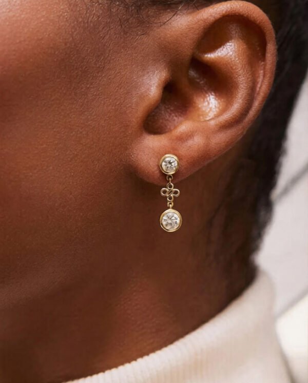 Diamond Drop Earrings