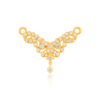 Elegant Sparkling Vine Drop 925 Sterling Silver Gold Plated Pendant for Women