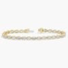 Oval Lab Grown Diamond Tennis Bracelet