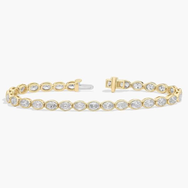 Oval Lab Grown Diamond Tennis Bracelet