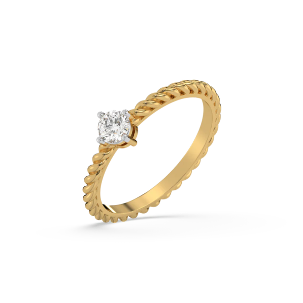 Twist of Fate - Lab Diamond Solitaire Ring