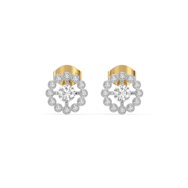 Rain-Dance - Lab Diamond Stud Earrings