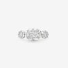 Three Stone Oval Lab Diamond Ring