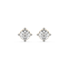 Golden Edge - Lab Diamond Solitaire Earrings