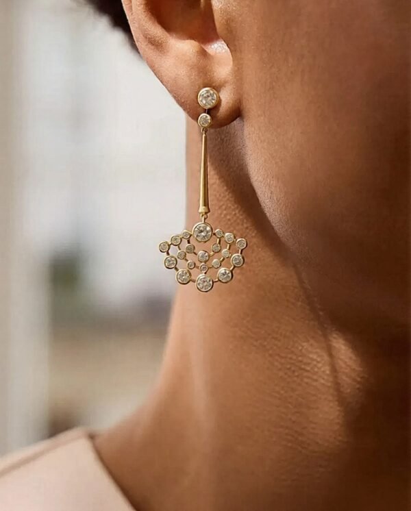Raindance Chelsea Yellow Gold Diamond Drop Earrings