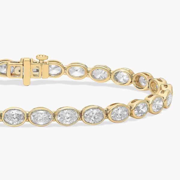 Oval Lab Grown Diamond Tennis Bracelet