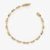 14k Gold Multi-Shaped Lab Grown Diamond Bracelet