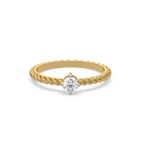 Twist of Fate - Lab Diamond Solitaire Ring