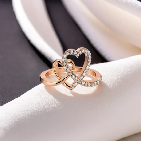 Heart Entwined - Lab Diamond Fashion Ring