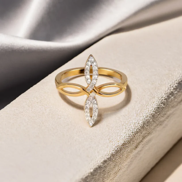 Duo Fleur - Lab Diamond Fashion Ring