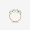 Three Stone Oval Lab Diamond Ring
