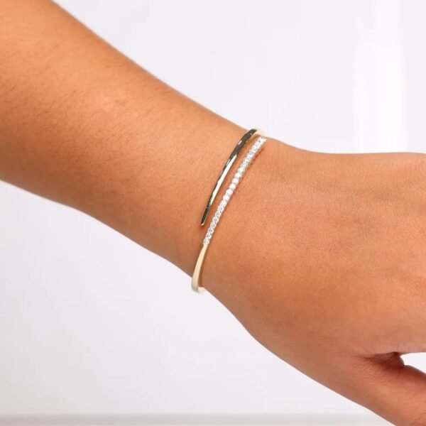 Unique Diamond Bangle Bracelet
