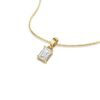 3CT Emerald Cut Diamond Necklace