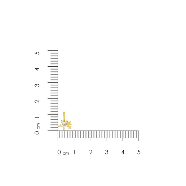 d Golden Petal Radiance Non Piercing Earrings