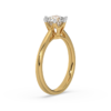 Golden Radiance - Lab Diamond Solitaire Ring