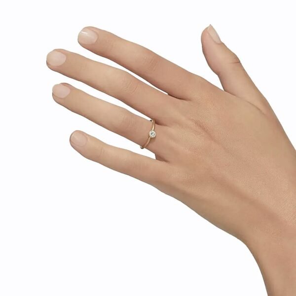 Round Lab Diamond Ring