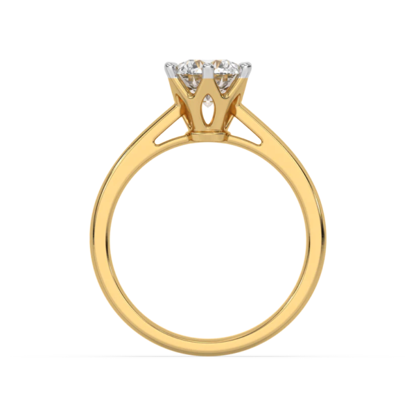 Golden Radiance - Lab Diamond Solitaire Ring