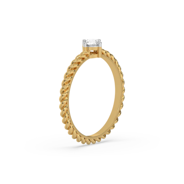 Twist of Fate - Lab Diamond Solitaire Ring