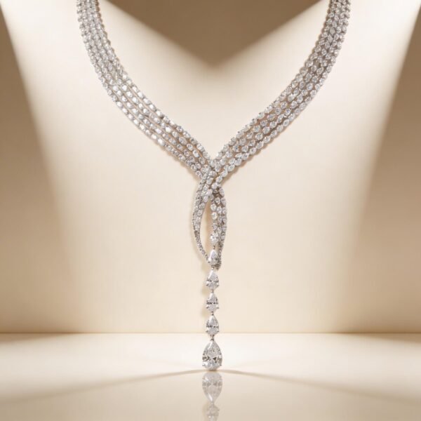 Multi-Row Diamond Choker Necklace