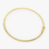 Real Diamond Gold Bangle