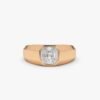 Asscher Cut Diamond Ring For Men