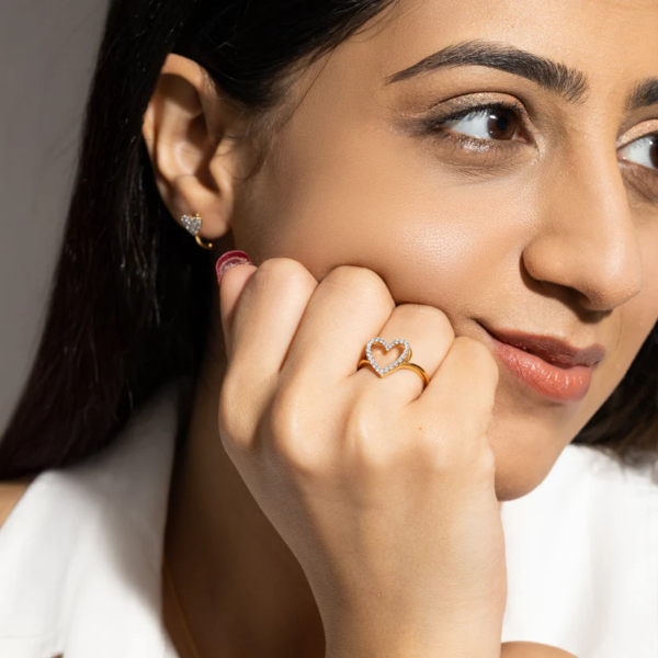 Everlasting Journey - Lab Diamond Heart Ring