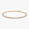 14k Gold Prong Setting Diamond Tennis Bracelet