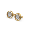 Circle of Dazzle - Lab Diamond Stud Earrings
