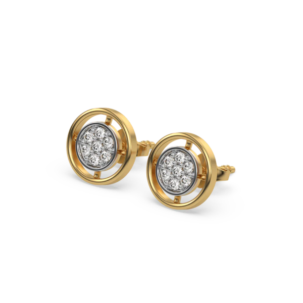 Circle of Dazzle - Lab Diamond Stud Earrings